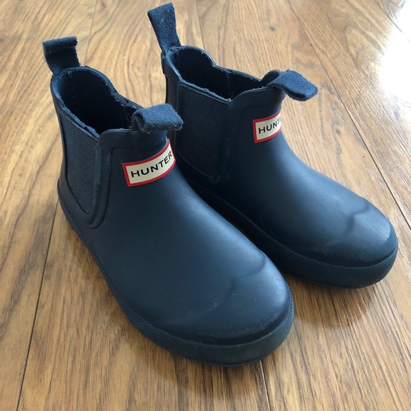 Hunter Other - Hunter Flat Sole Chelsea Boot - Dark Blue